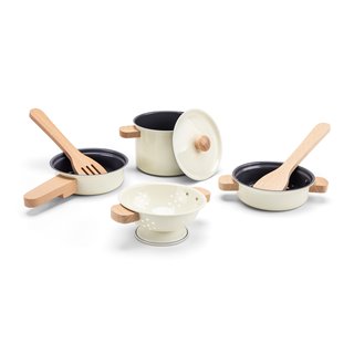 Metal pan set - off white
